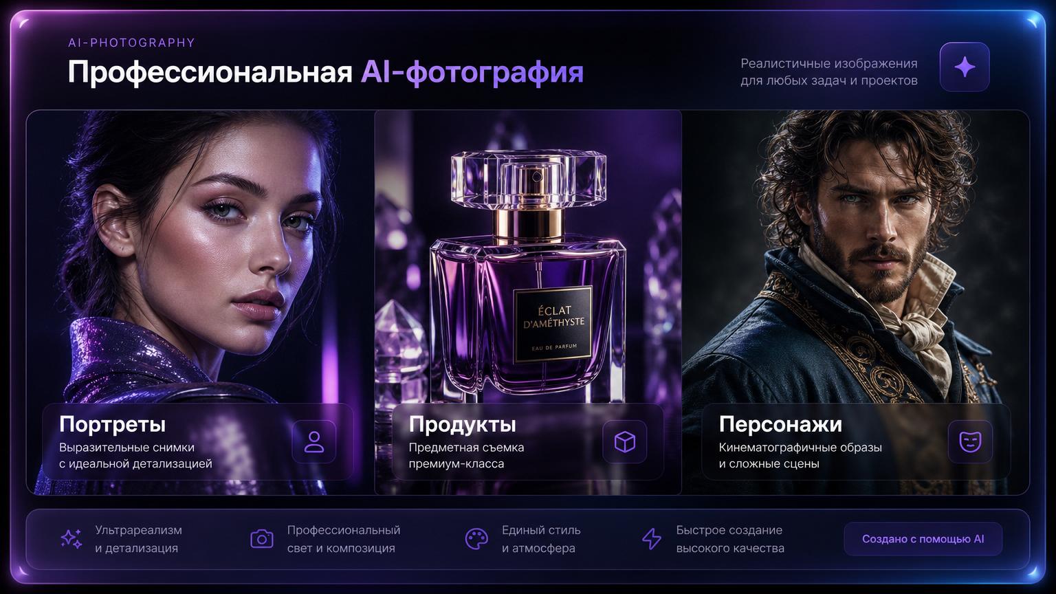 Примеры работ Seedream 5.0 PRO — портреты, продуктовая съёмка и персонажи